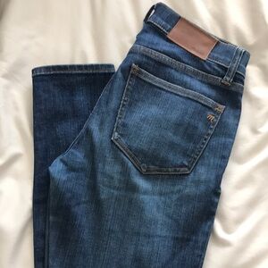 Madewell Women's Skinny Jeans - Dark Blue